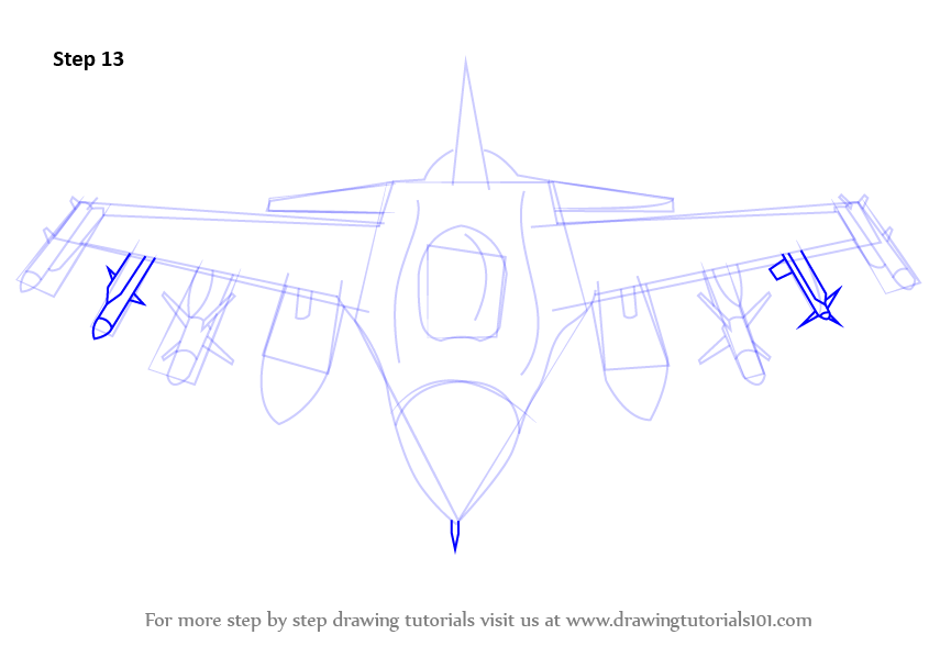 Learn How To Draw F16 Fighting Falcon Fighter Jets Step By Step Drawing Tutorials - drawing of an f 16 fighting falcon roblox