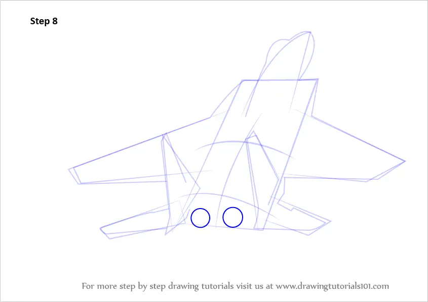 Learn How to Draw Fighter Jet Aircraft (Fighter Jets) Step by Step