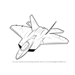 How to Draw Lockheed Martin F-22 Raptor