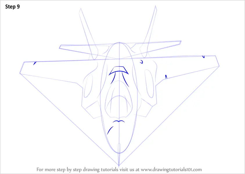 Learn How to Draw Lockheed Martin F-35 Lightning II (Fighter Jets) Step