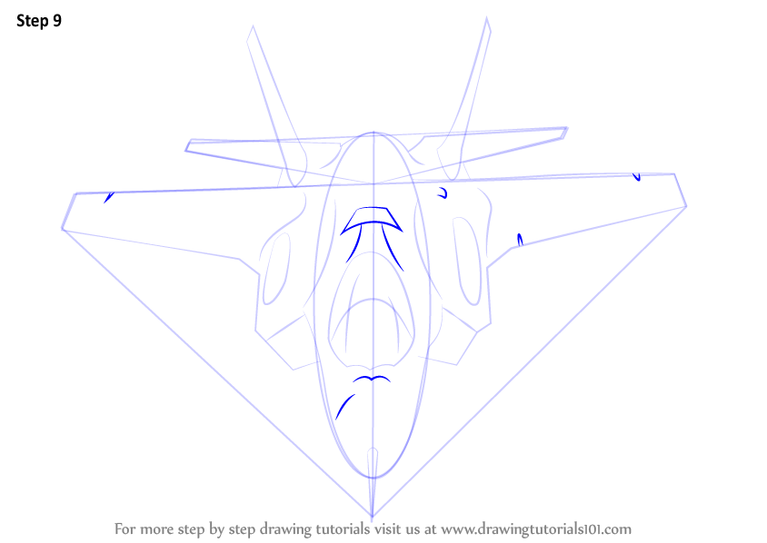 Learn How to Draw Lockheed Martin F-35 Lightning II (Fighter Jets) Step