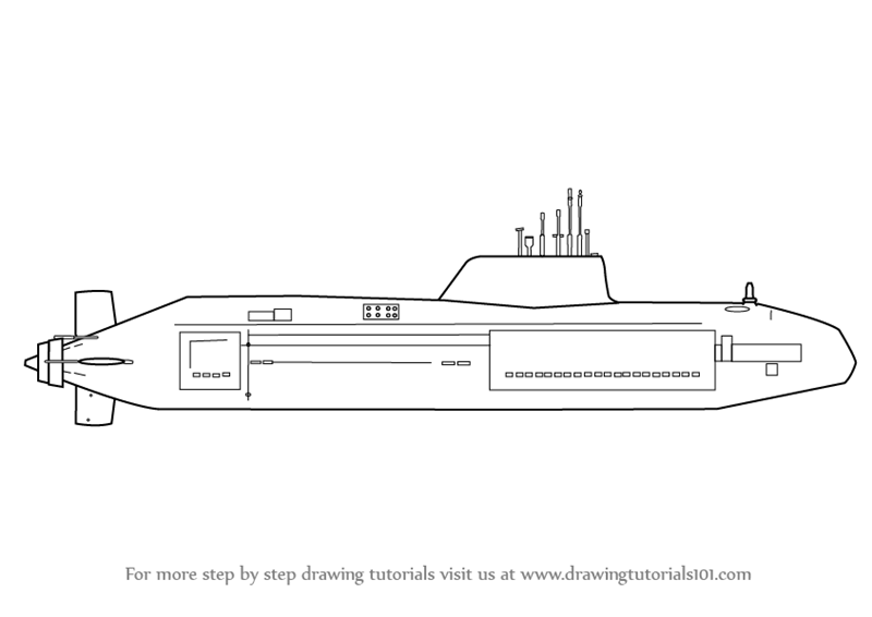 submarine drawing