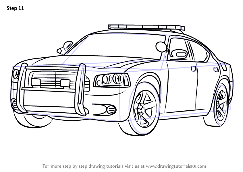 Learn How to Draw a Dodge Police Car (Police) Step by Step ...