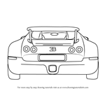 How to Draw a Bugatti Veyron Rear