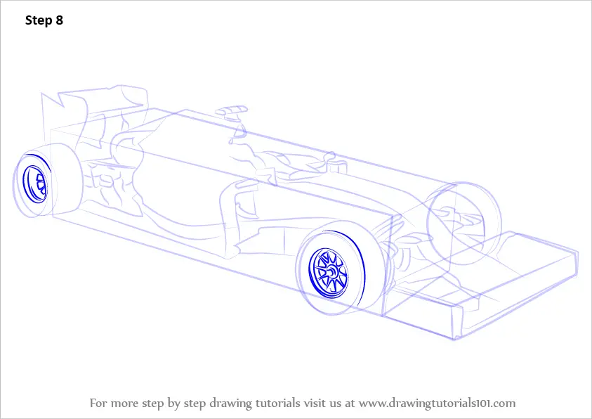 How to Draw Formula One Car  Nil Tech  shopniltech
