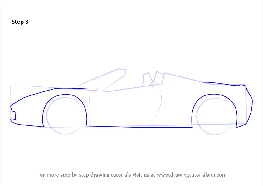 Learn How To Draw A Ferrari Sports Cars Step By Step