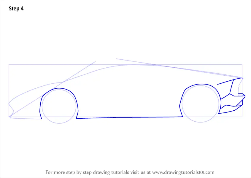 Learn How To Draw Lamborghini Centenario Side View Sports