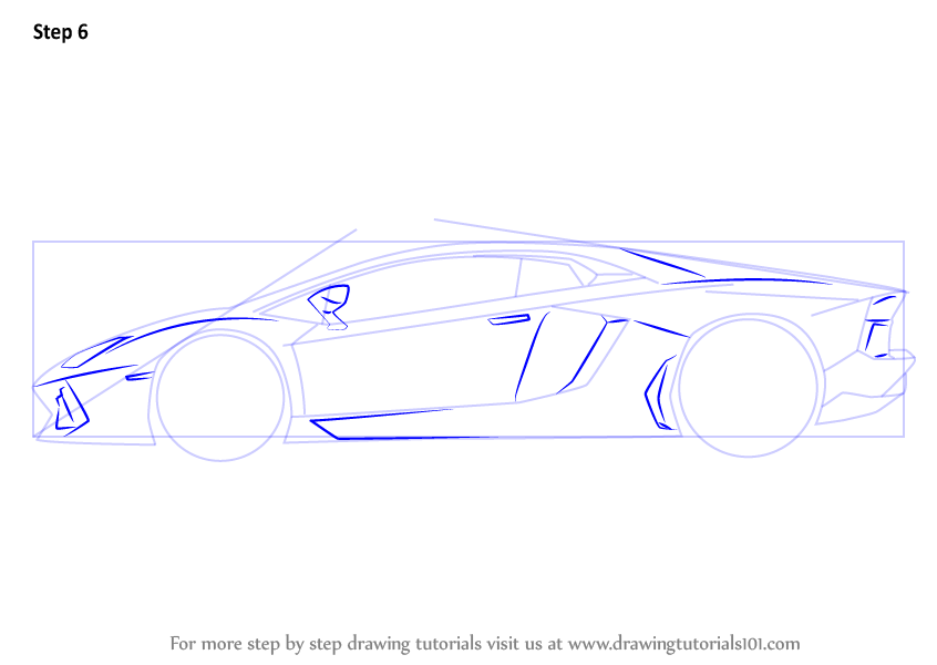 Learn How To Draw Lamborghini Centenario Side View Sports