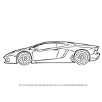 How to Draw Lamborghini Centenario Side View