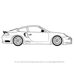 How to Draw a Porsche Car Side View