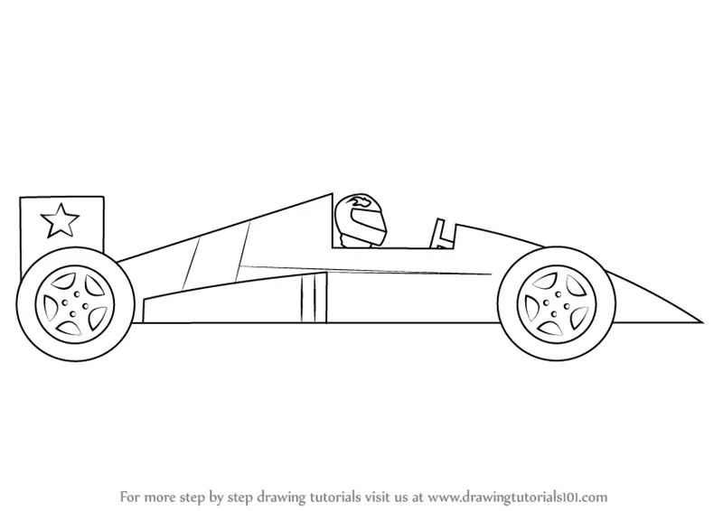 How to Draw a Race Car for Kids - How to Draw Easy-saigonsouth.com.vn