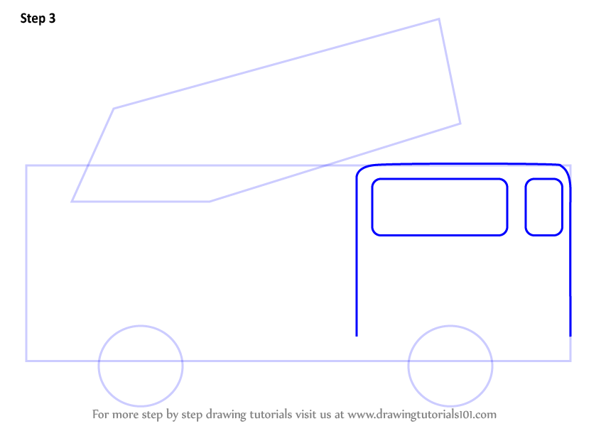 Learn How to Draw Firetruck for Kids (Trucks) Step by Step : Drawing