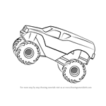 How to Draw MonsterTruck Jump