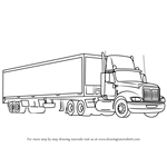 How to Draw a Truck and Trailer