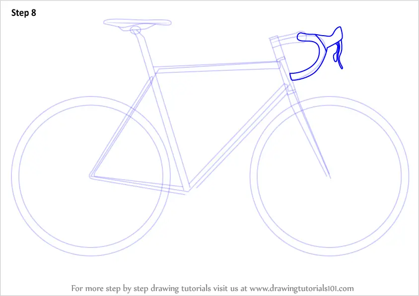 Learn How to Draw a Bike (Two Wheelers) Step by Step : Drawing Tutorials