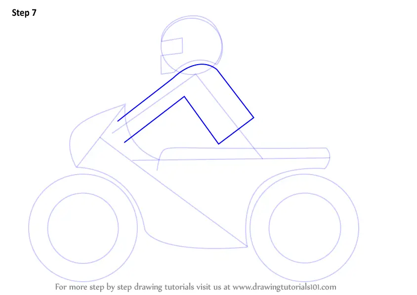 Learn How to Draw a Motorcycle for Kids (Two Wheelers) Step by Step