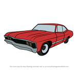 How to Draw 1967 Chevrolet Impala