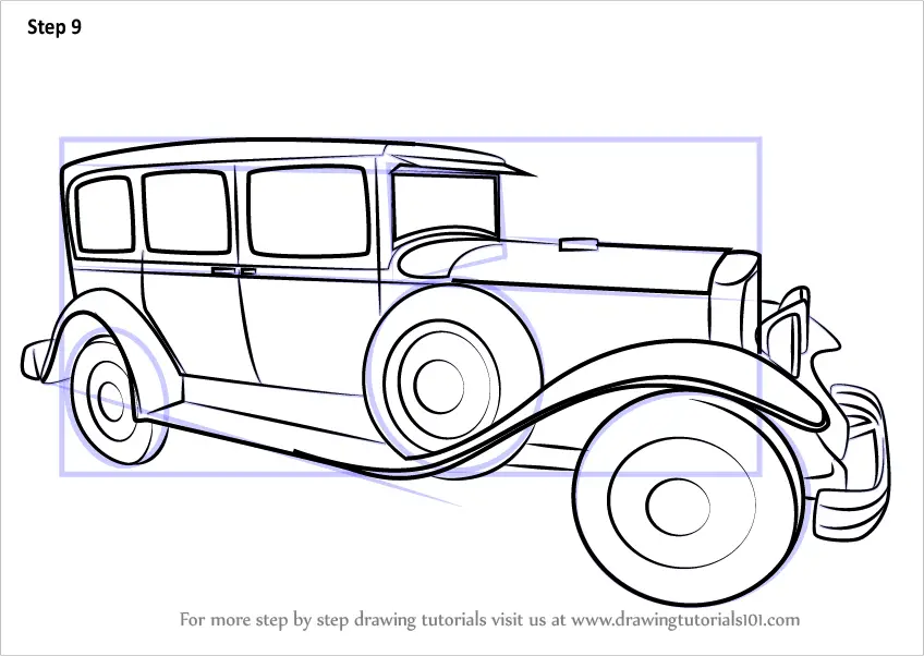 Download Learn How to Draw a Vintage Rolls Royce (Vintage) Step by Step : Drawing Tutorials