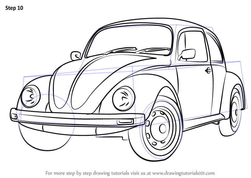 How to Draw a VW Beetle  Timed Drawing Exercise