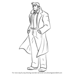 How to Draw Dick Gumshoe from Ace Attorney