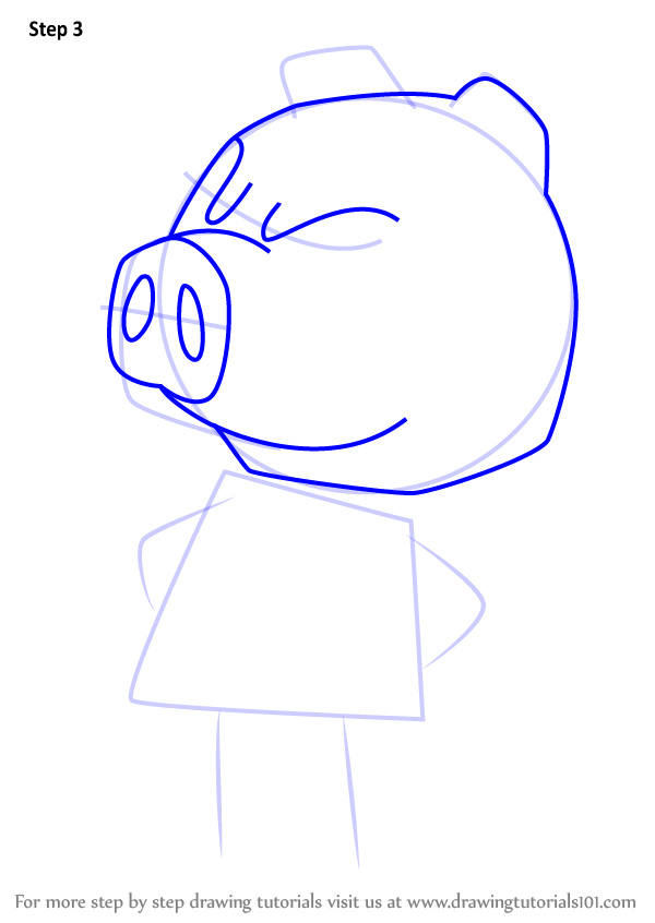 How to Draw Ganon from Animal Crossing (Ace Attorney) Step