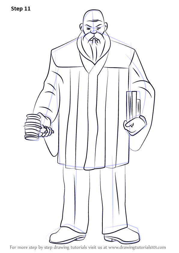 Learn How To Draw The Judge From Ace Attorney Ace Attorney Step By Step Drawing Tutorials