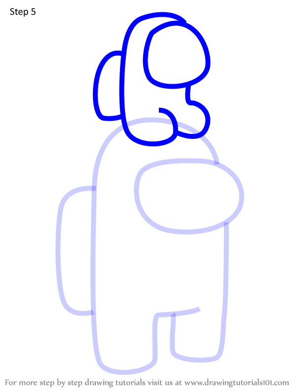 How to Draw Crewmate Hat from Among Us (Among Us) Step by Step