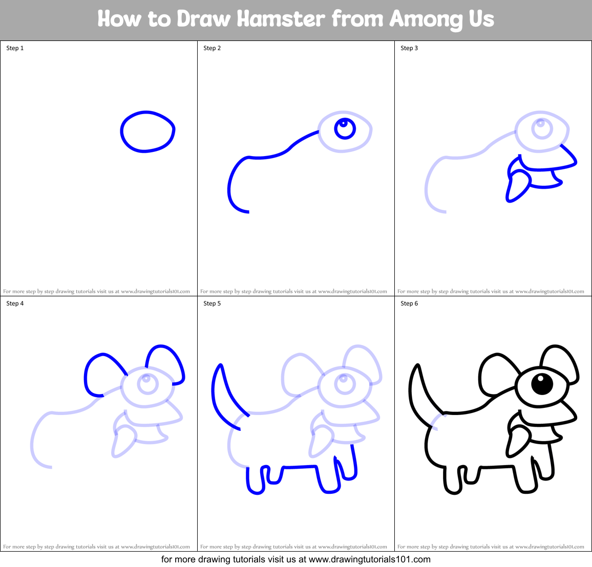How to Draw Hamster from Among Us (Among Us) Step by Step ...