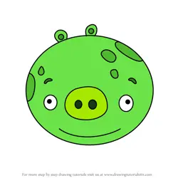 How to Draw Fat Pig from Angry Birds Pigs
