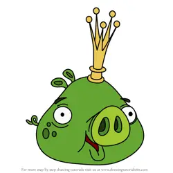 How to Draw Piggy kingdom from Angry Birds Pigs