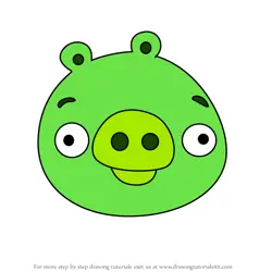 How to Draw Playable Pig from Angry Birds Pigs