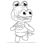How to Draw Alfonso from Animal Crossing