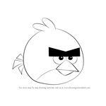 How to Draw Red from Angry Birds