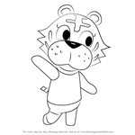 How to Draw Bangle from Animal Crossing