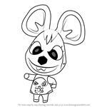 How to Draw Bella from Animal Crossing