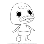How to Draw Bill from Animal Crossing