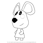 How to Draw Candi from Animal Crossing