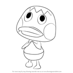 How to Draw Deena from Animal Crossing