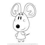 How to Draw Dora from Animal Crossing