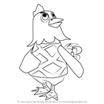 How to Draw Egbert from Animal Crossing