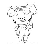 How to Draw Eugene from Animal Crossing