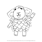 How to Draw Eunice from Animal Crossing