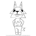 How to Draw Fang from Animal Crossing