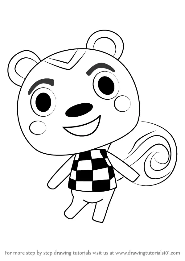 Learn How to Draw Filbert from Animal Crossing (Animal Crossing) Step by  Step : Drawing Tutorials