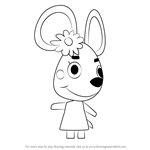 How to Draw Flossie from Animal Crossing