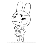 How to Draw Genji from Animal Crossing