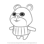 How to Draw Graham from Animal Crossing