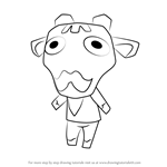 How to Draw Iggy from Animal Crossing