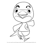 How to Draw Jay from Animal Crossing