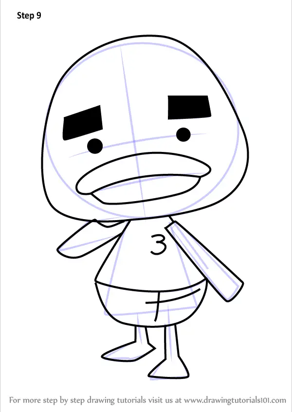 Learn How to Draw Joey from Animal Crossing (Animal Crossing) Step by Step  : Drawing Tutorials
